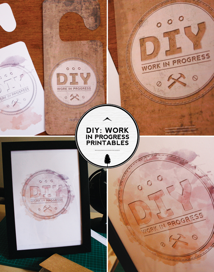 DIY Work In Progress Printable
