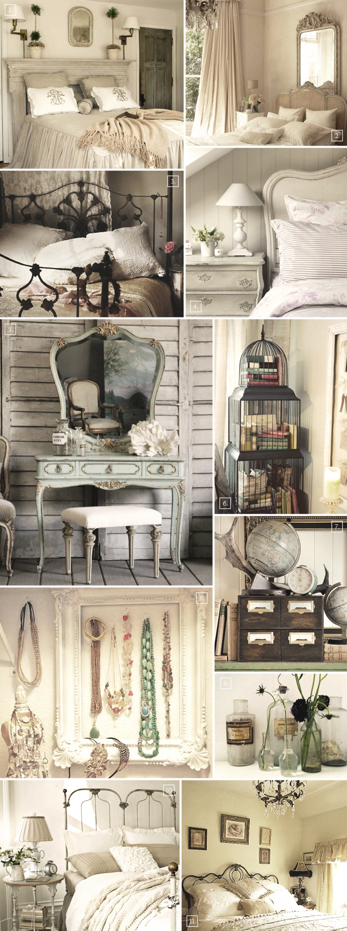 Vintage Bedroom Decor Accessories and Ideas