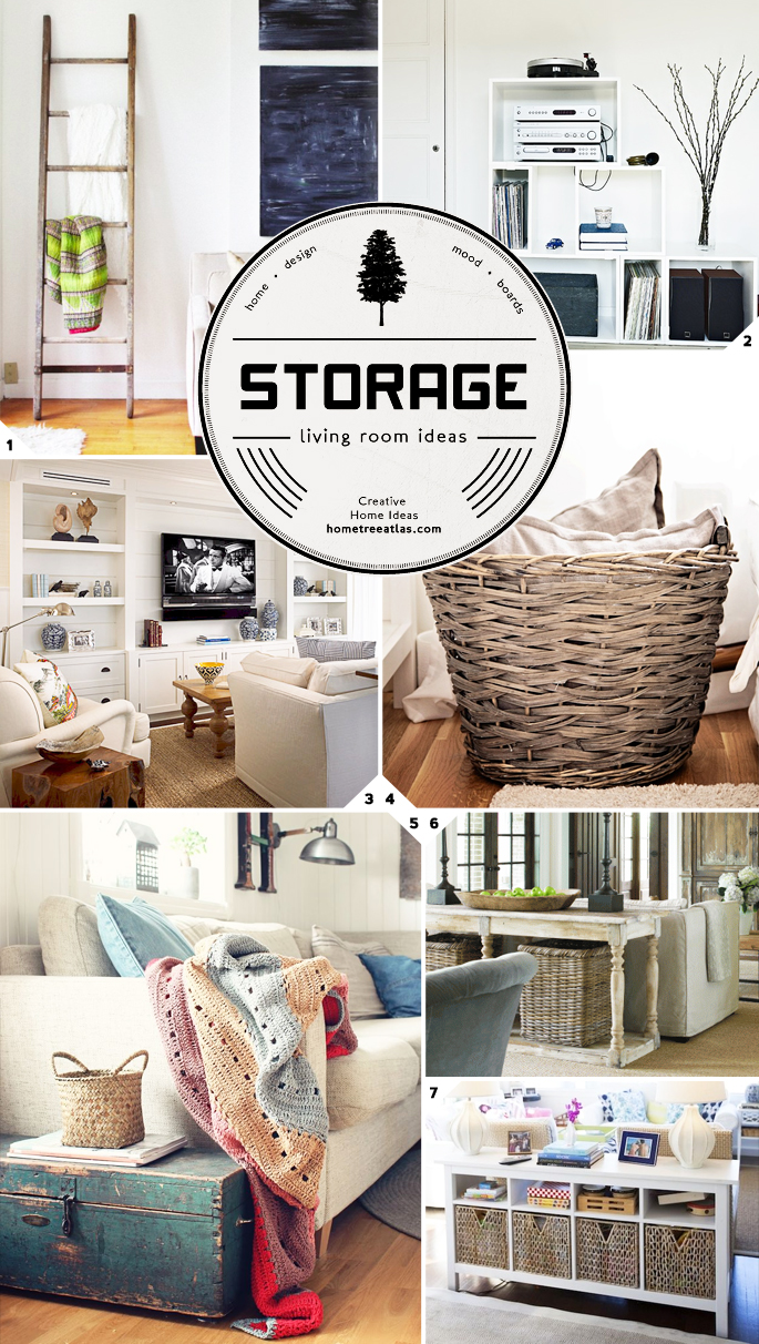 Creative Living Room Storage Ideas | Home Tree Atlas